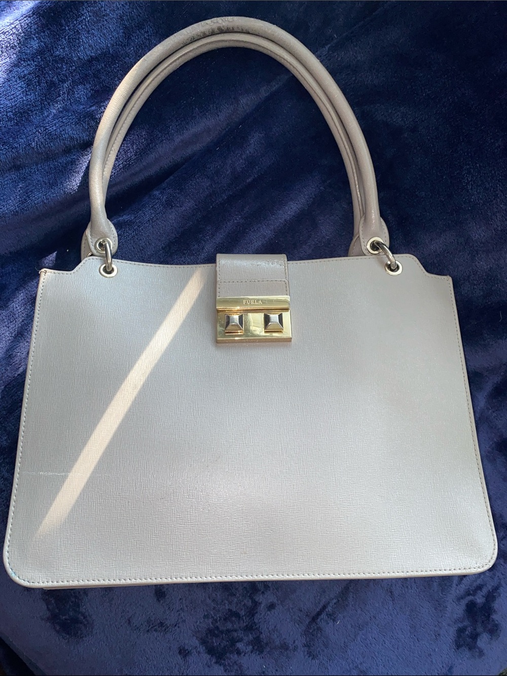 Furla Gray Shoulder Bag